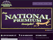 Tablet Screenshot of nationalpremiumbeer.com
